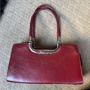 Gucci Burgundy Leather Purse